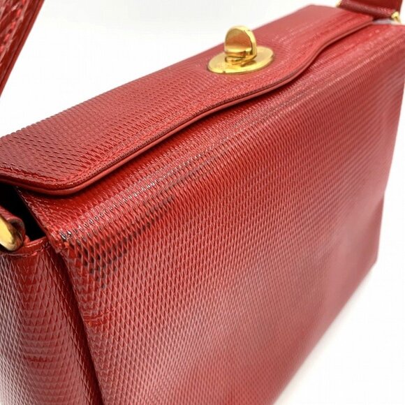 GUCCI Red Leather Bag - Picture 2 of 13